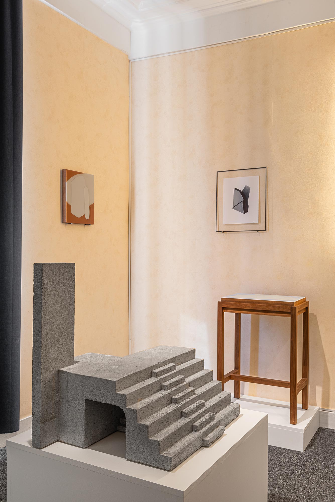 mattia listowski salon bienvenue art design objet décoration sculpture béton architecture dessin encre photographie argentique hôtel la louisiane paris 2021