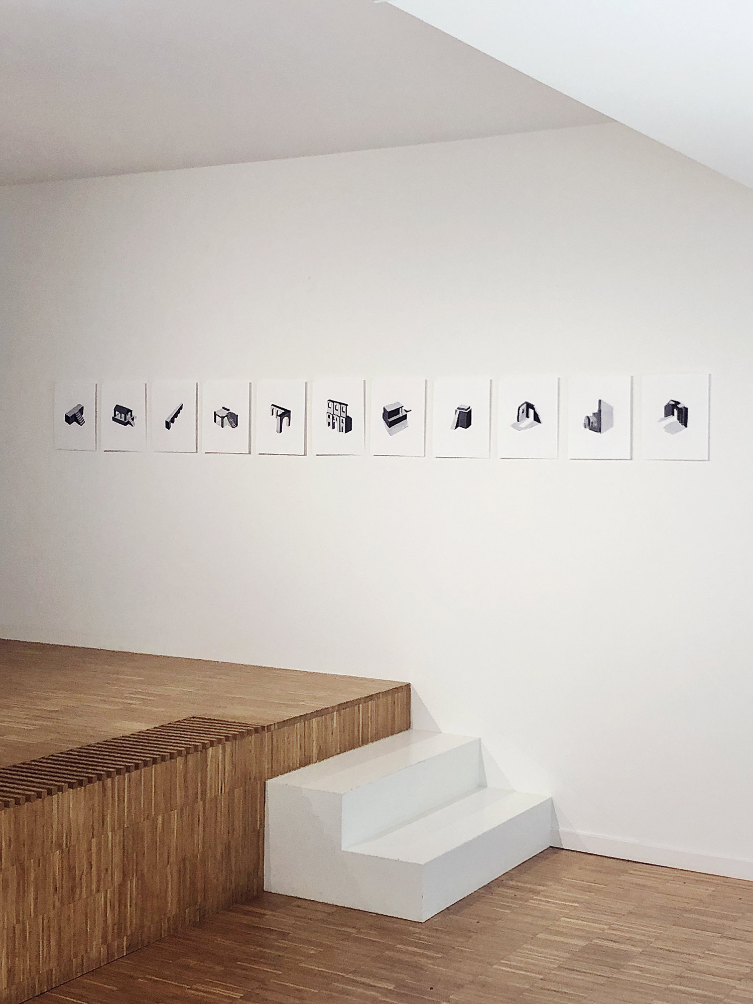 mattia listowski galerie stephanie jaax exposition duo show cyril bihain hors les ruines sculpture peinture dessin photographie installation bruxelles 2024