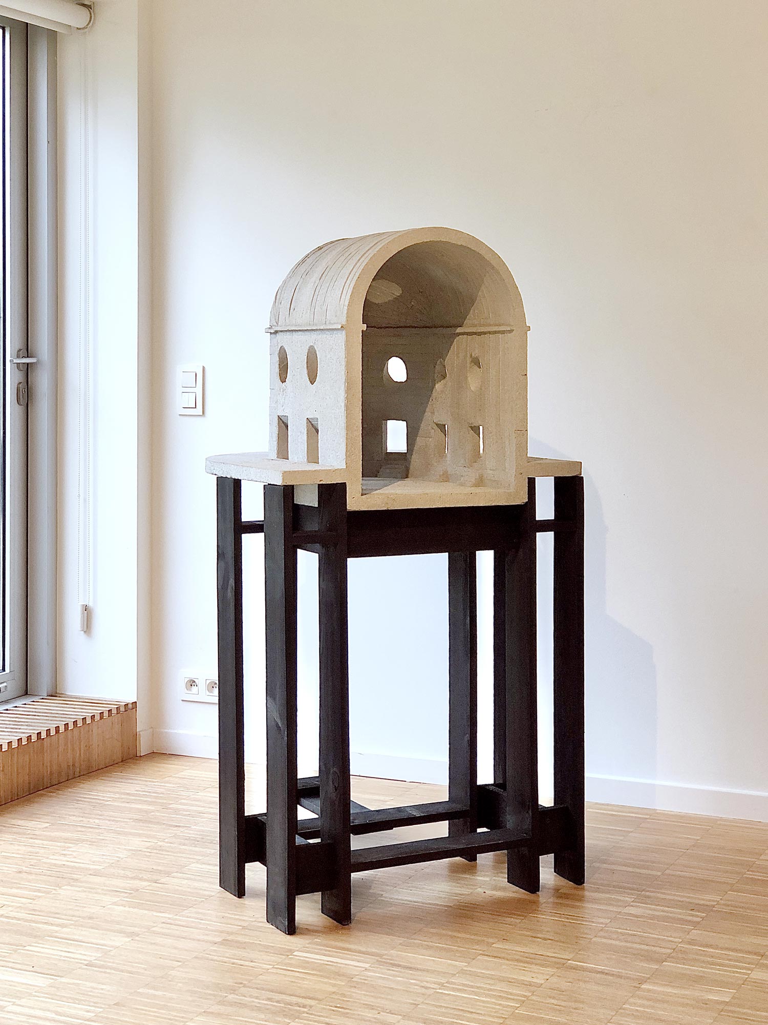 mattia listowski galerie stephanie jaax exposition duo show cyril bihain hors les ruines sculpture peinture dessin photographie installation bruxelles 2024