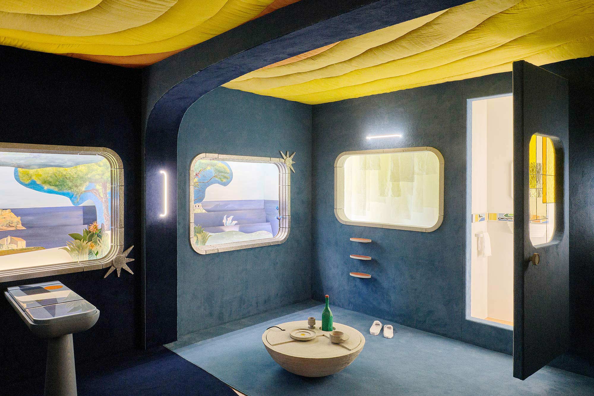 mattia listowski alice roux design parade 8 toulon piano sano lontano villa noailles hyeres exposition decor mise en scene train mediterranee prix enfants jeune public pitchouns sculpture installation paris bruxelles 2024 luc bertrand