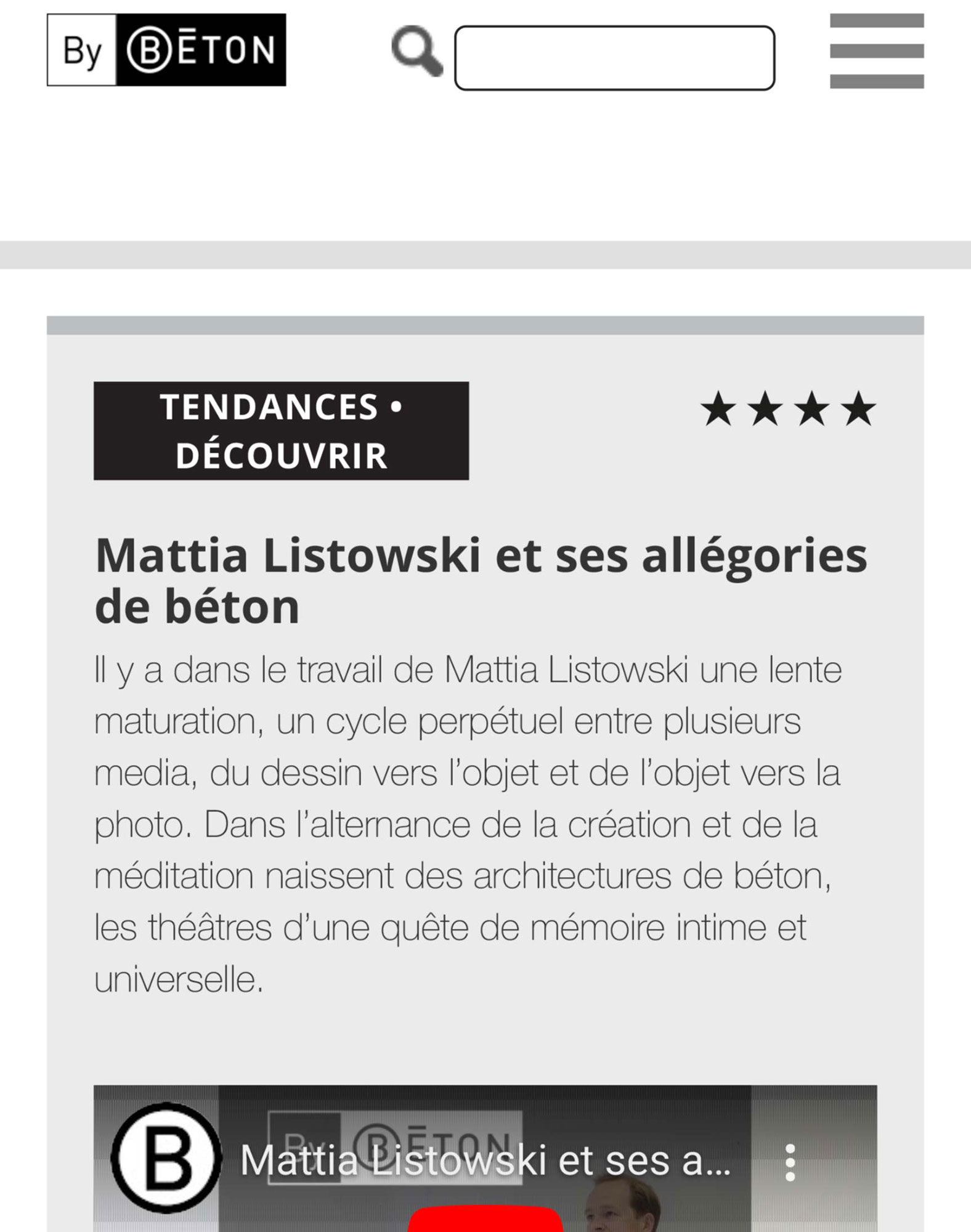 mattia listowski presse art design architecture allégorie sculpture dessin photographie by béton laurent joyeux paris novembre 2023