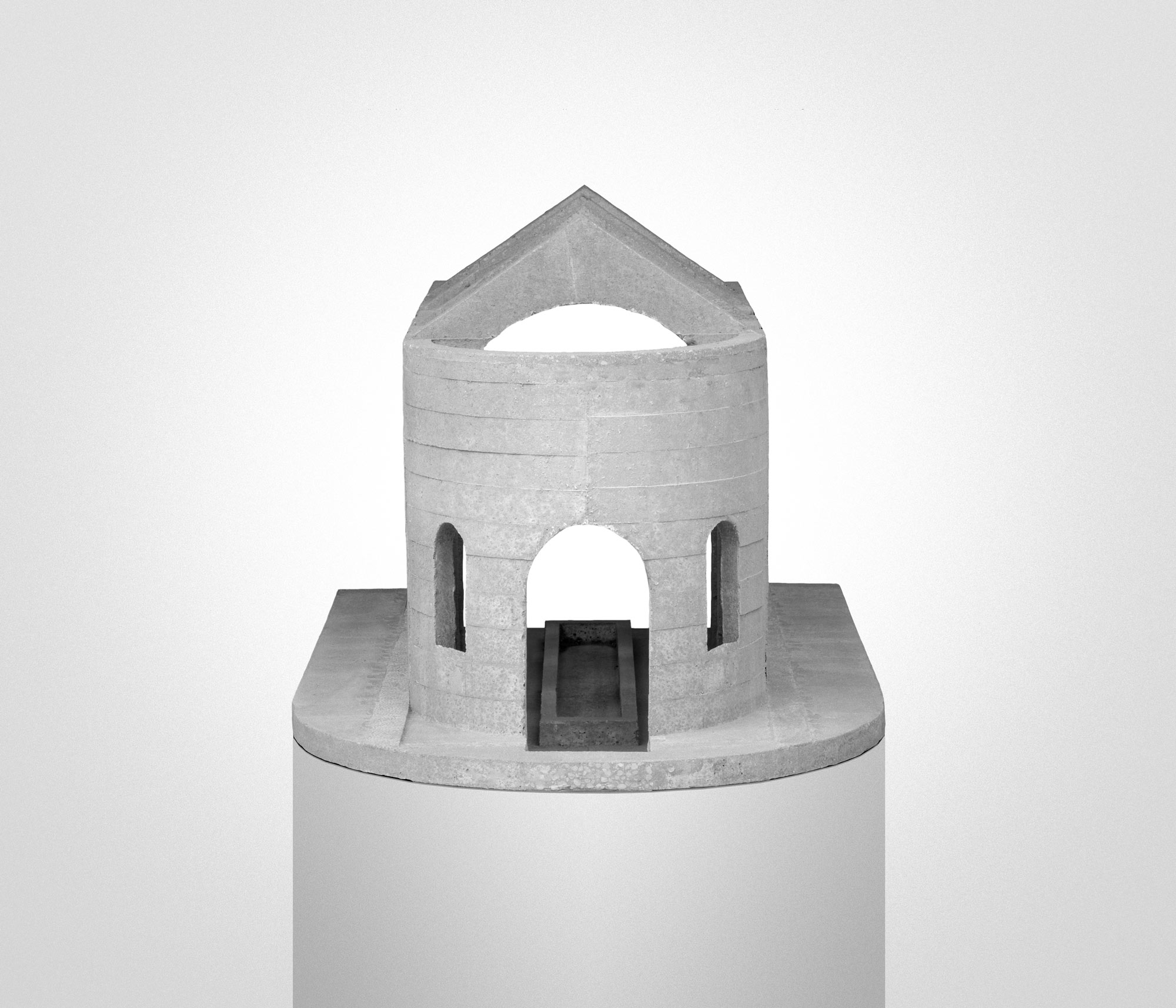 mattia listowski art design objet décoration sculpture béton moulage architecture maquette chapelle église cathédrale bassin décor memento IV édition limitée numérotée signée paris bruxelles 2022