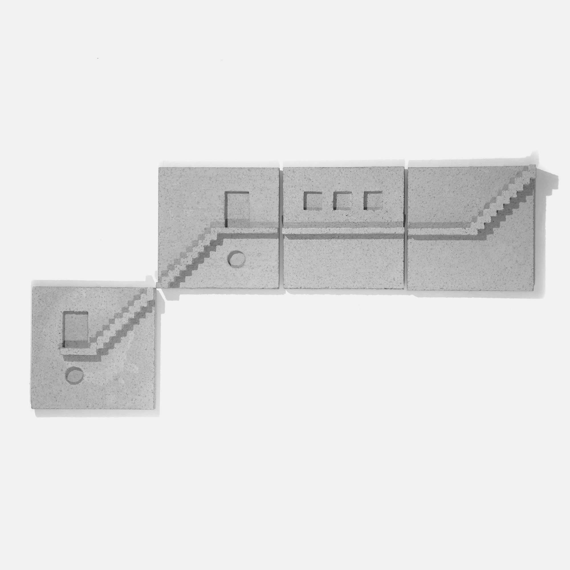 mattia listowski art design objet décoration sculpture béton moulage micro architecture motif mural ville mur édition limitée numérotée signée paris bruxelles 2022