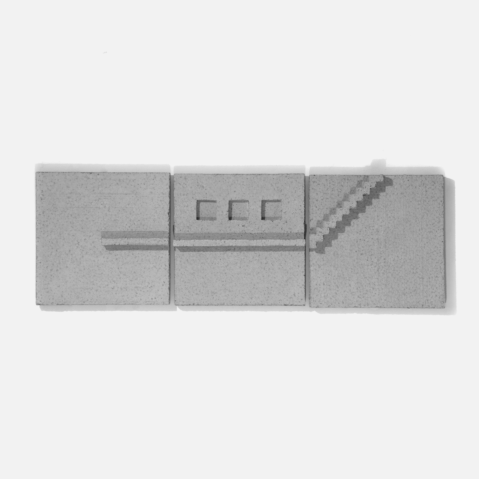 mattia listowski art design objet décoration sculpture béton moulage micro architecture motif mural ville mur édition limitée numérotée signée paris bruxelles 2022