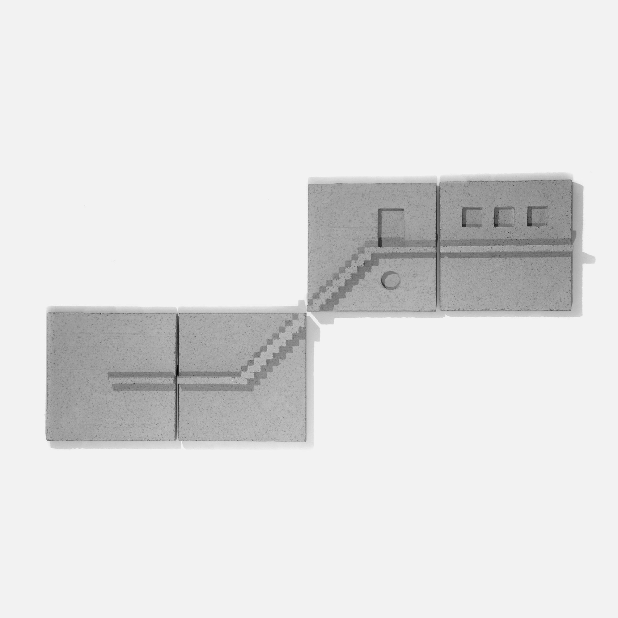 mattia listowski art design objet décoration sculpture béton moulage micro architecture motif mural ville mur édition limitée numérotée signée paris bruxelles 2022