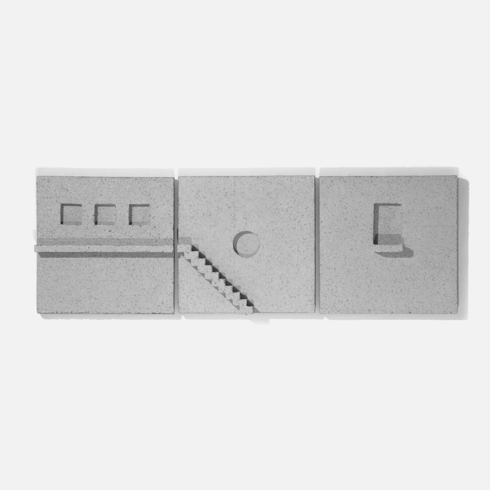 mattia listowski art design objet décoration sculpture béton moulage micro architecture motif mural ville mur édition limitée numérotée signée paris bruxelles 2022