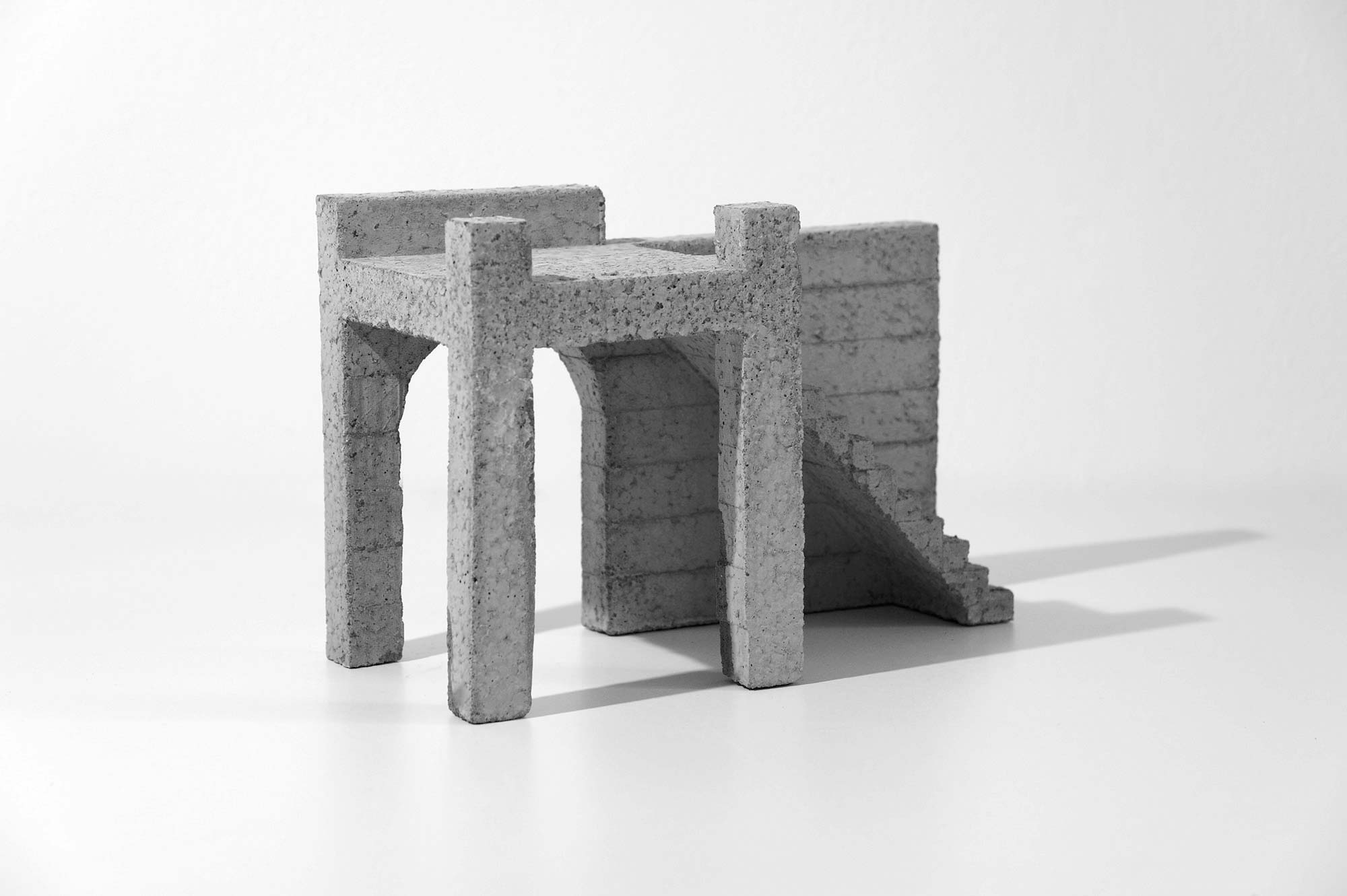 mattia listowski art design objet décoration sculpture béton moulage micro architecture maquette passage 6 édition limitée numérotée signée paris bruxelles 2021