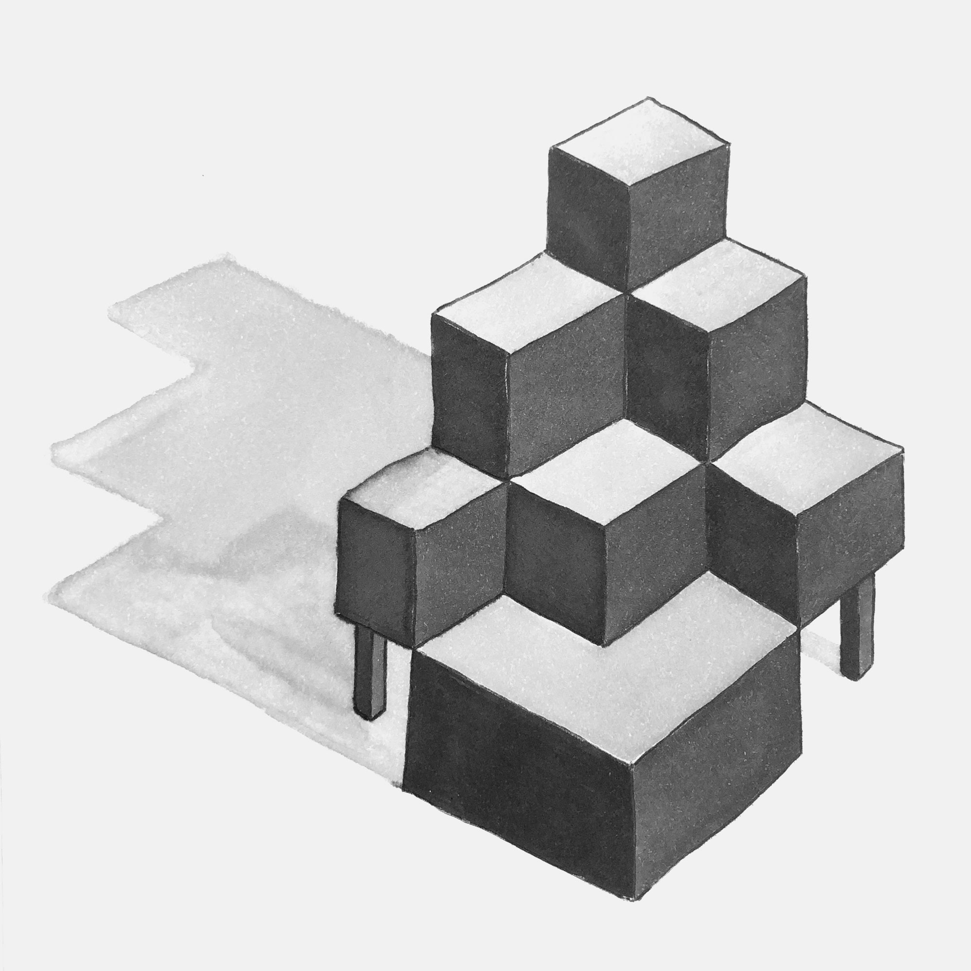 mattia listowski art décoration architecture design dessin réversible encre feutre à alcool bic noir et blanc objet oeuvre édition limitée signée paris bruxelles 2021