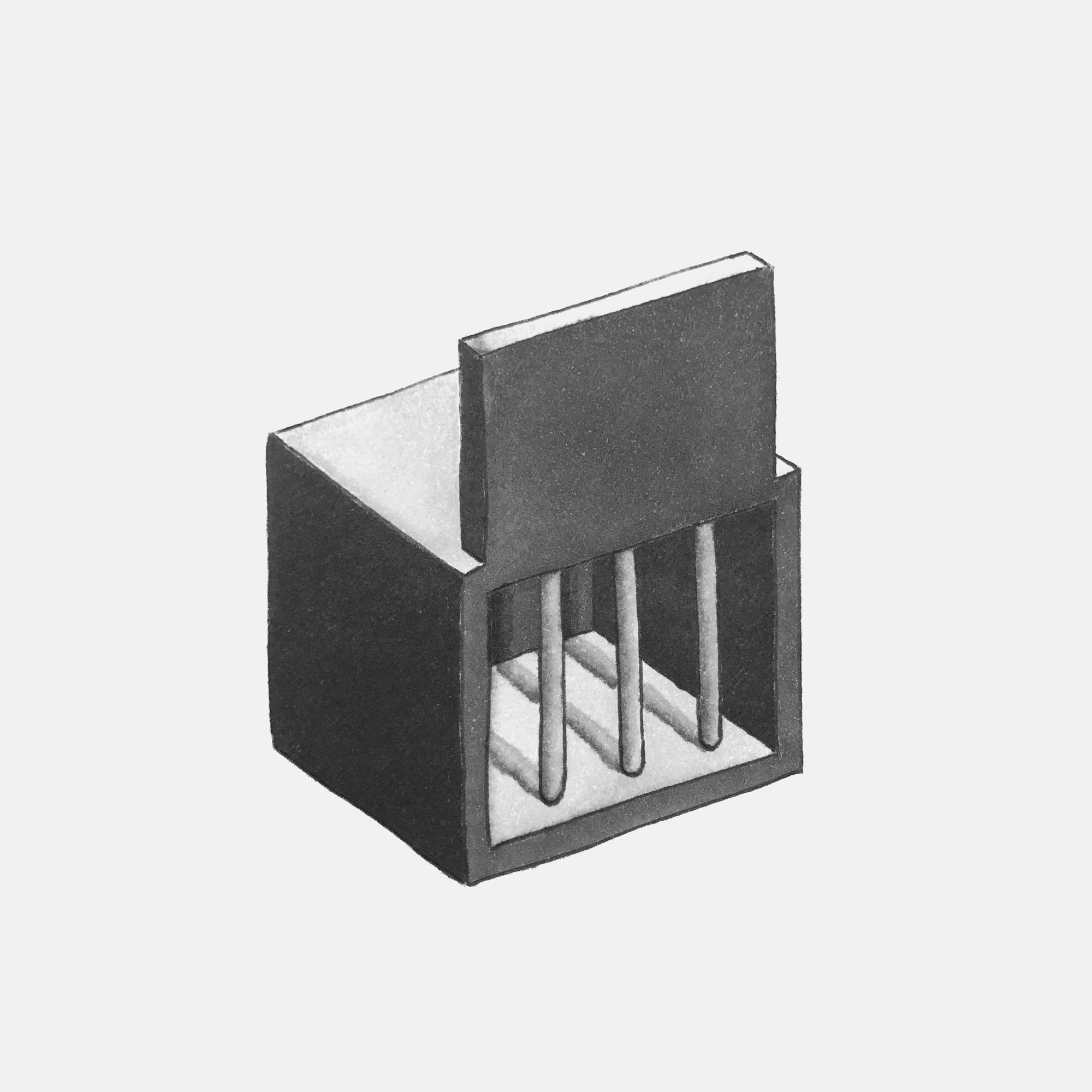 mattia listowski art décoration architecture design dessin réversible encre feutre à alcool bic noir et blanc objet oeuvre édition limitée signée paris bruxelles 2021