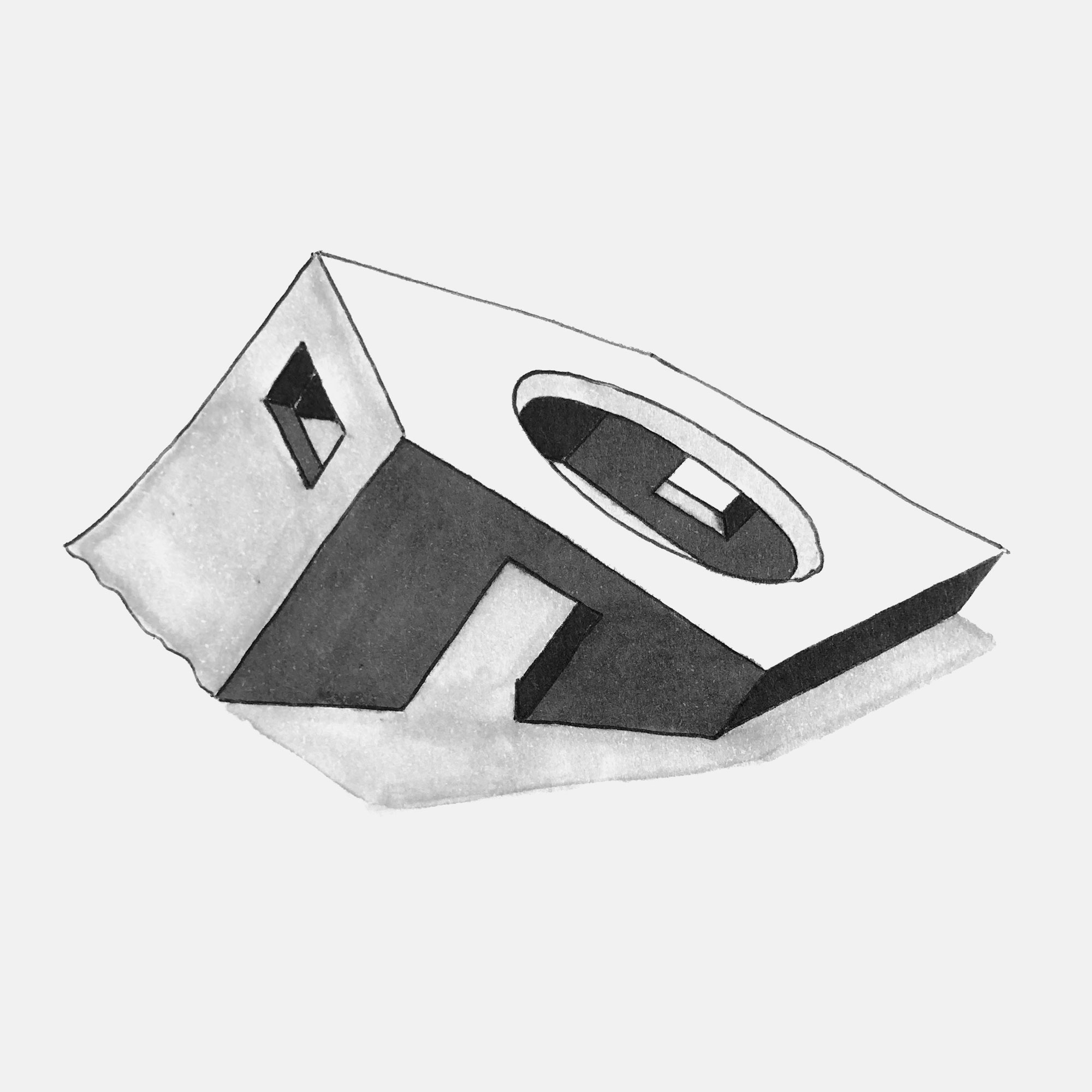 mattia listowski art décoration architecture design dessin réversible encre feutre à alcool bic noir et blanc objet oeuvre édition limitée signée paris bruxelles 2021