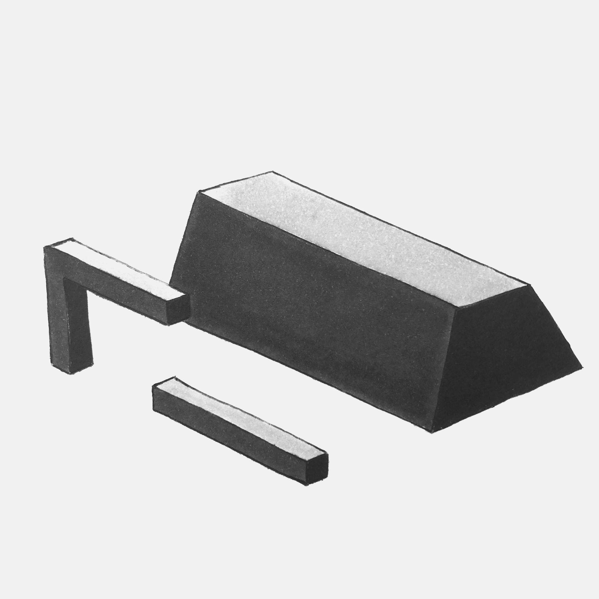 mattia listowski art décoration architecture design dessin réversible encre feutre à alcool bic noir et blanc objet oeuvre édition limitée signée paris bruxelles 2021