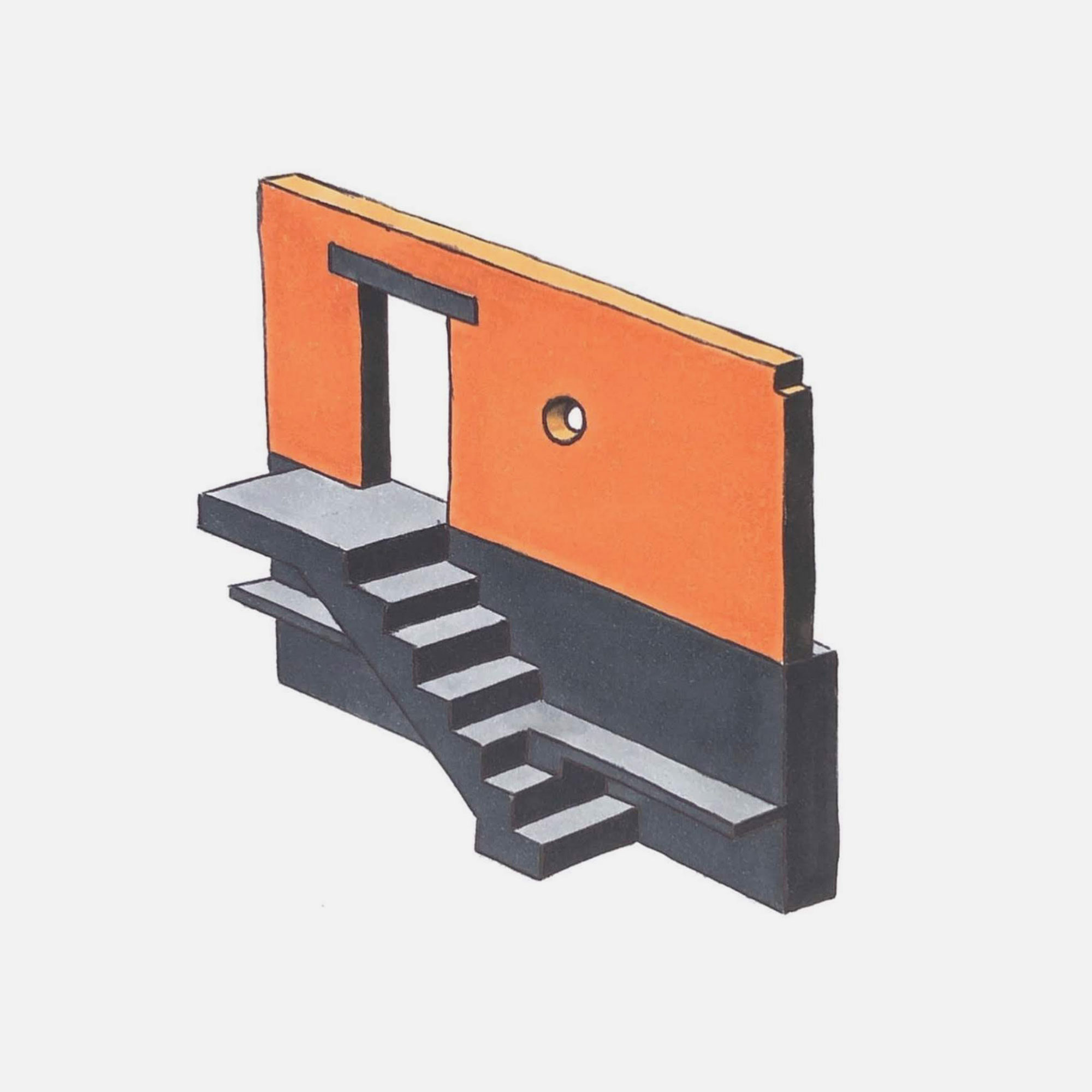 mattia listowski art décoration architecture design dessin réversible encre feutre à alcool bic noir et blanc objet oeuvre édition limitée signée paris bruxelles 2021