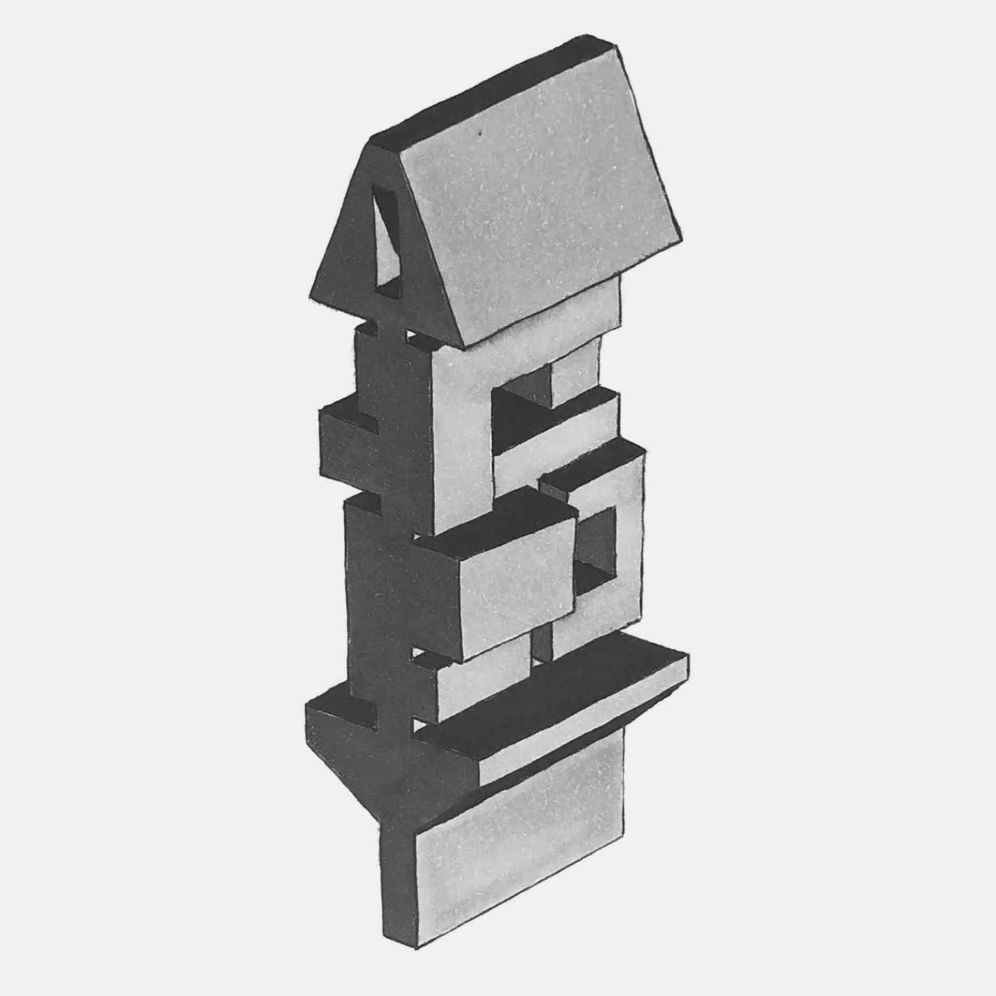 mattia listowski art décoration architecture design dessin réversible encre feutre à alcool bic noir et blanc objet oeuvre édition limitée signée paris bruxelles 2021