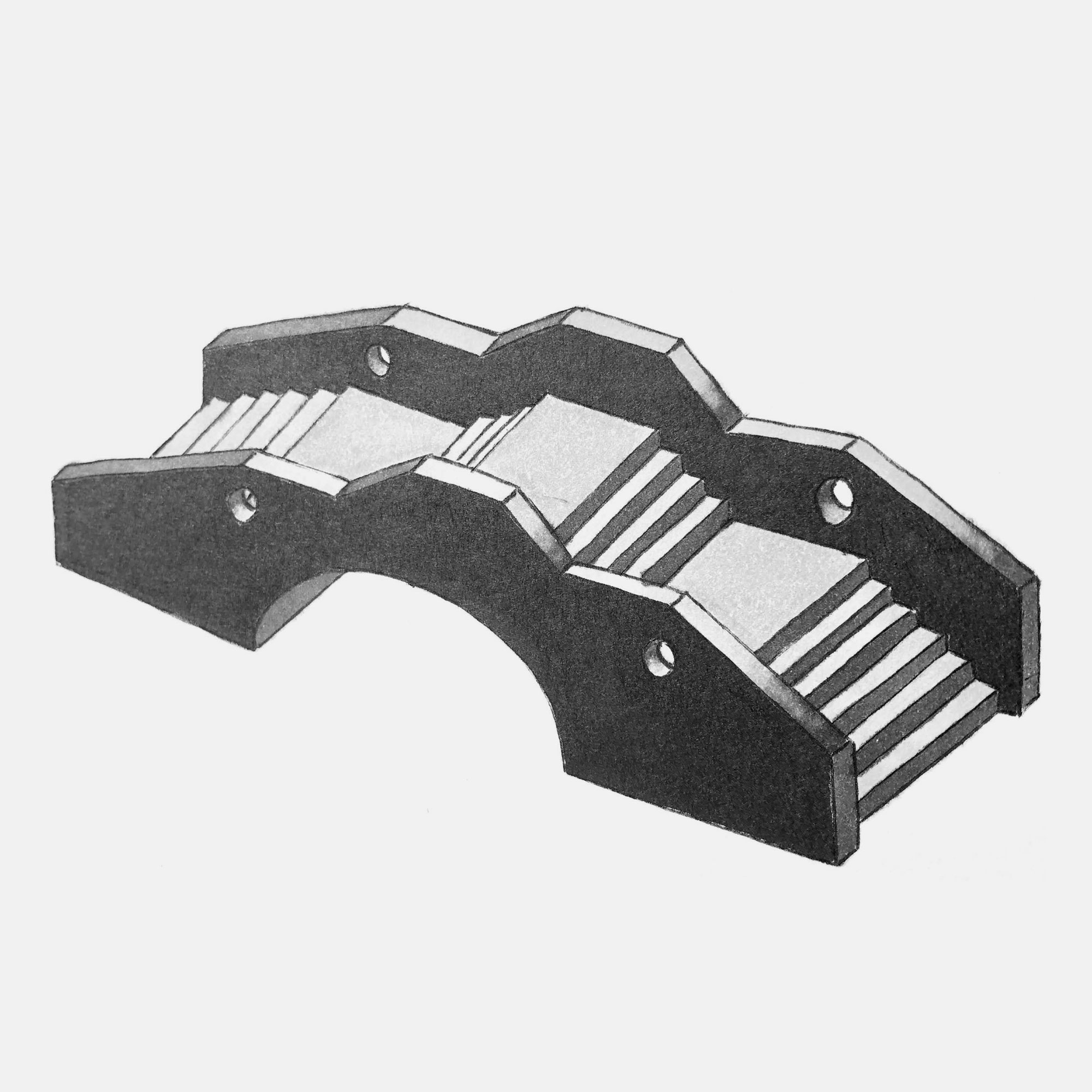 mattia listowski art décoration architecture design dessin réversible encre feutre à alcool bic noir et blanc objet oeuvre édition limitée signée paris bruxelles 2021