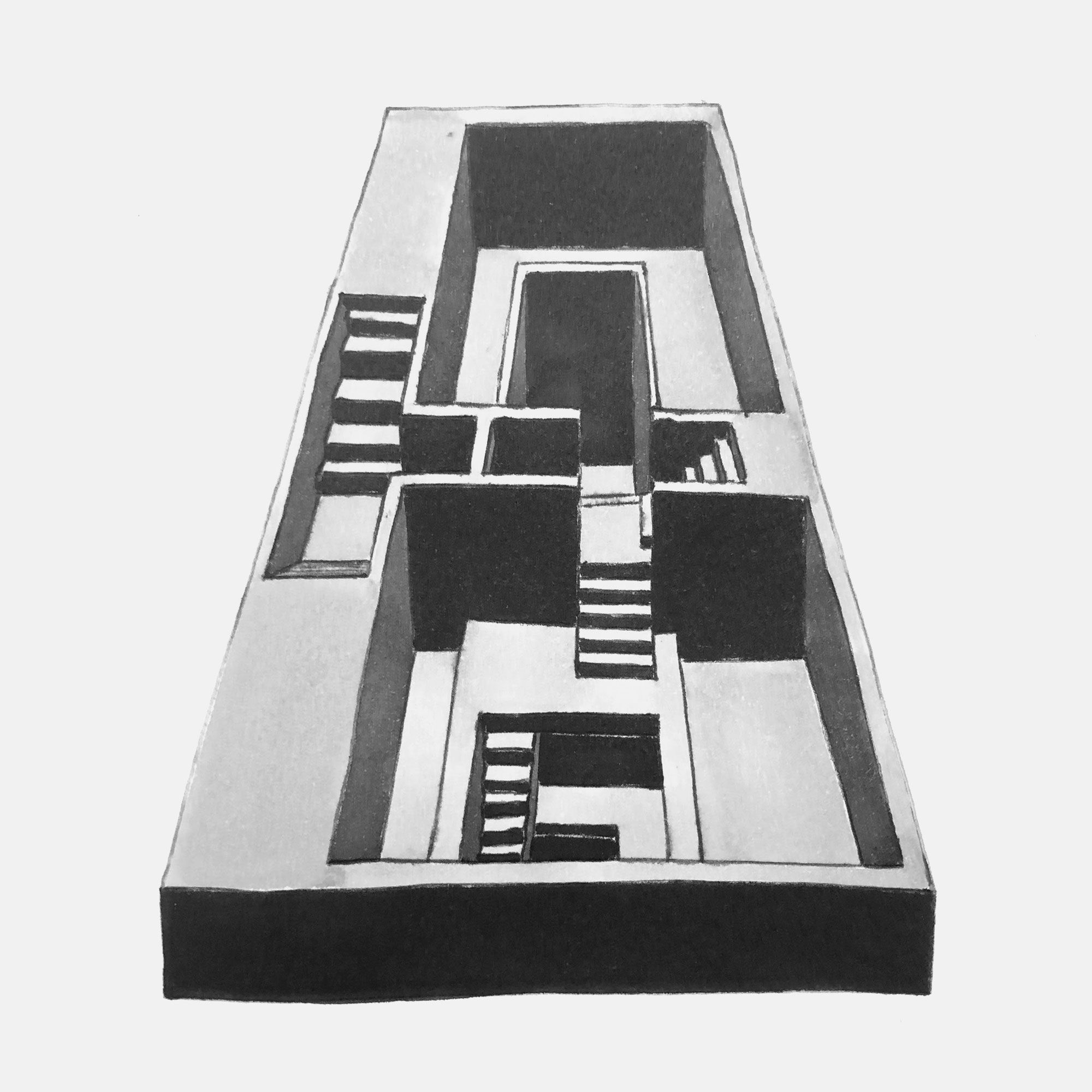 mattia listowski art décoration architecture design dessin réversible encre feutre à alcool bic noir et blanc objet oeuvre édition limitée signée paris bruxelles 2021