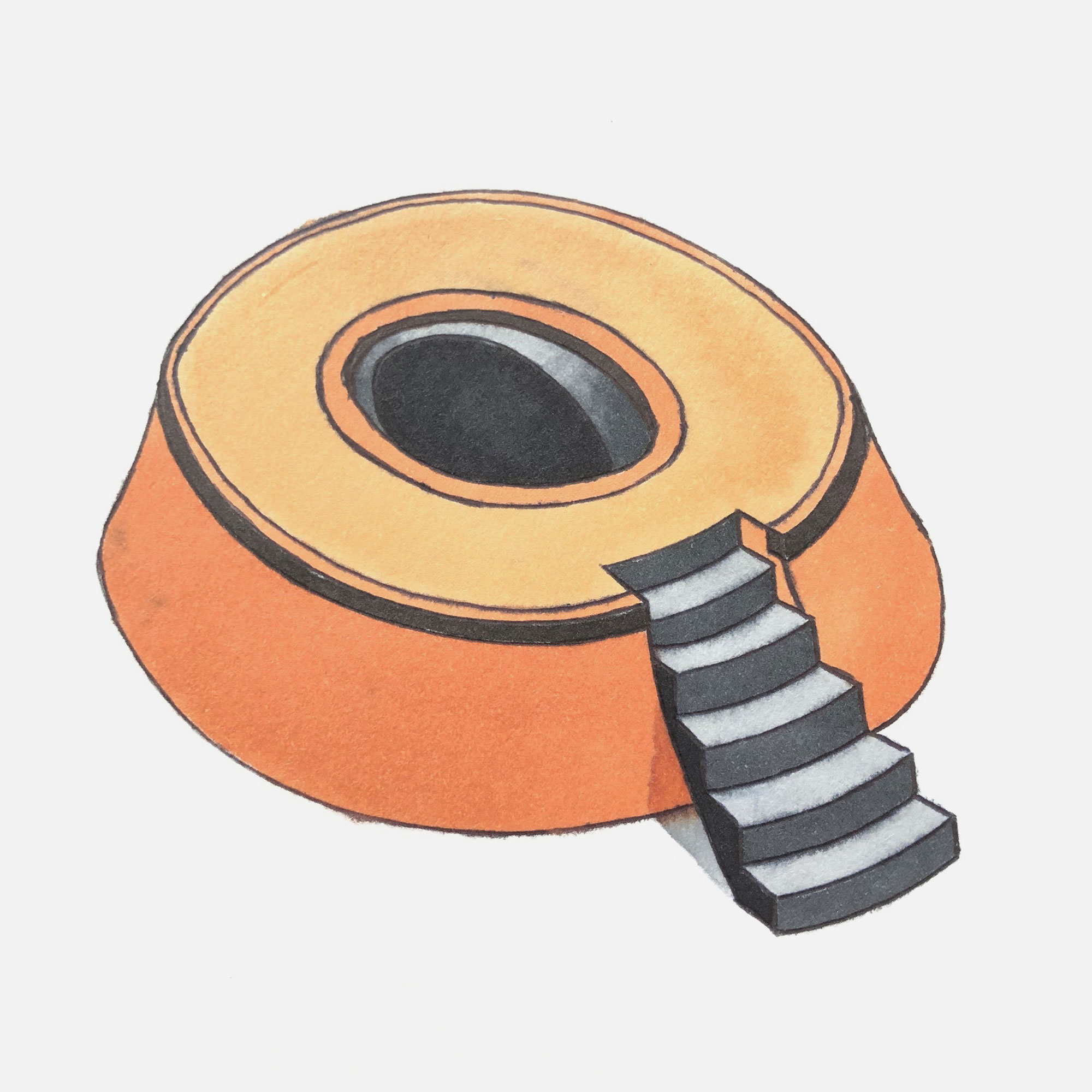 mattia listowski art décoration architecture design dessin réversible encre feutre à alcool bic noir et blanc objet oeuvre édition limitée signée paris bruxelles 2021