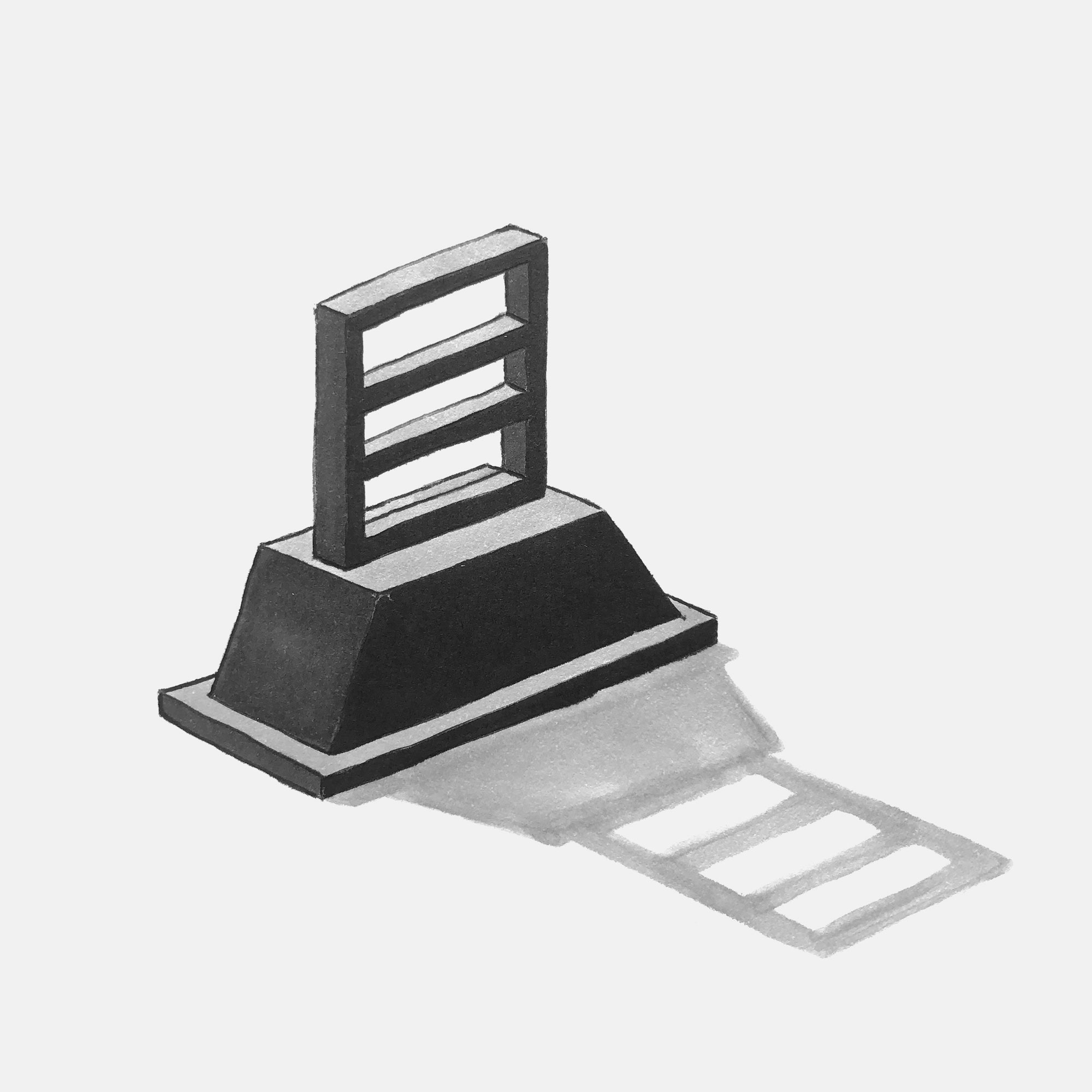 mattia listowski art décoration architecture design dessin réversible encre feutre à alcool bic noir et blanc objet oeuvre édition limitée signée paris bruxelles 2021