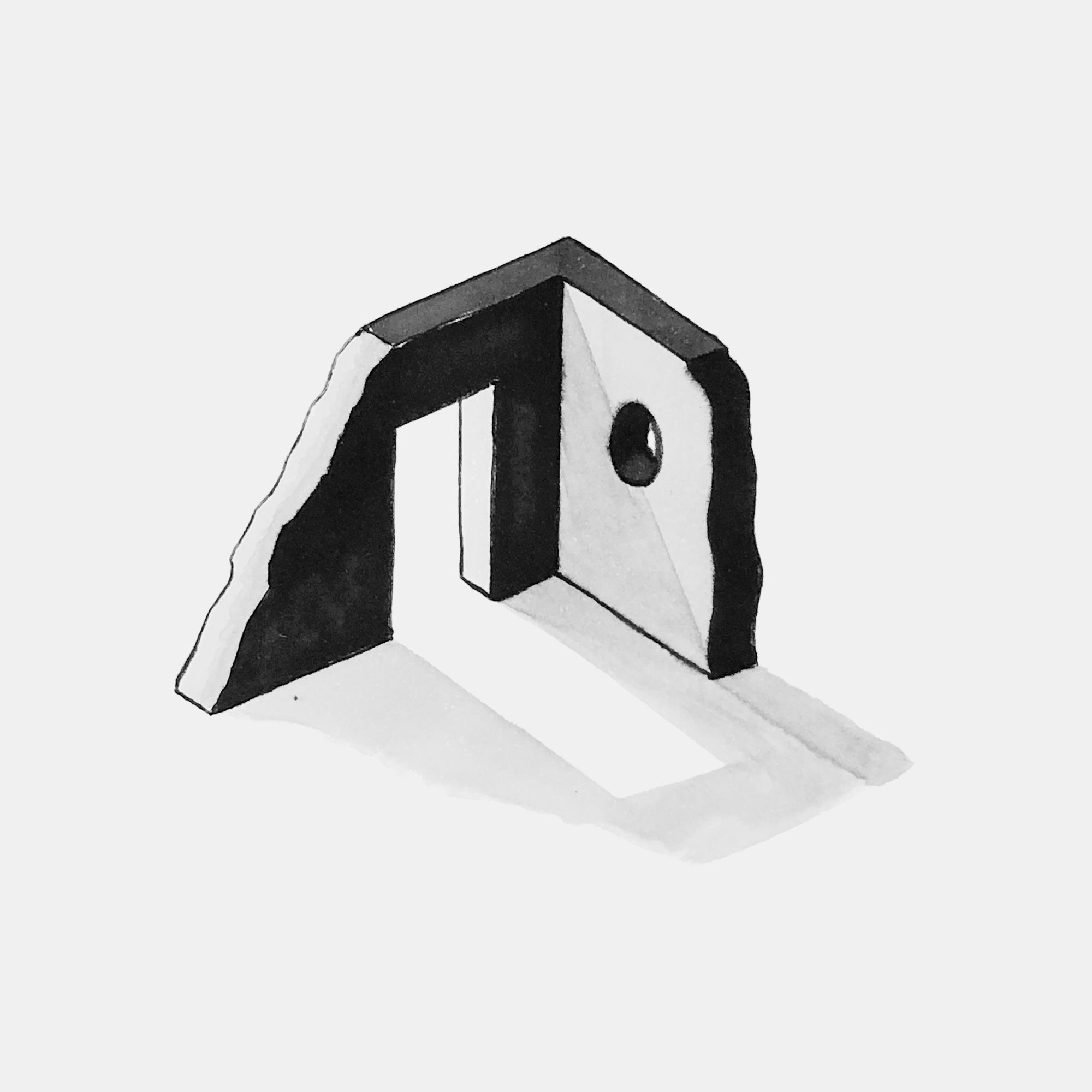 mattia listowski art décoration architecture design dessin réversible encre feutre à alcool bic noir et blanc objet oeuvre édition limitée signée paris bruxelles 2021