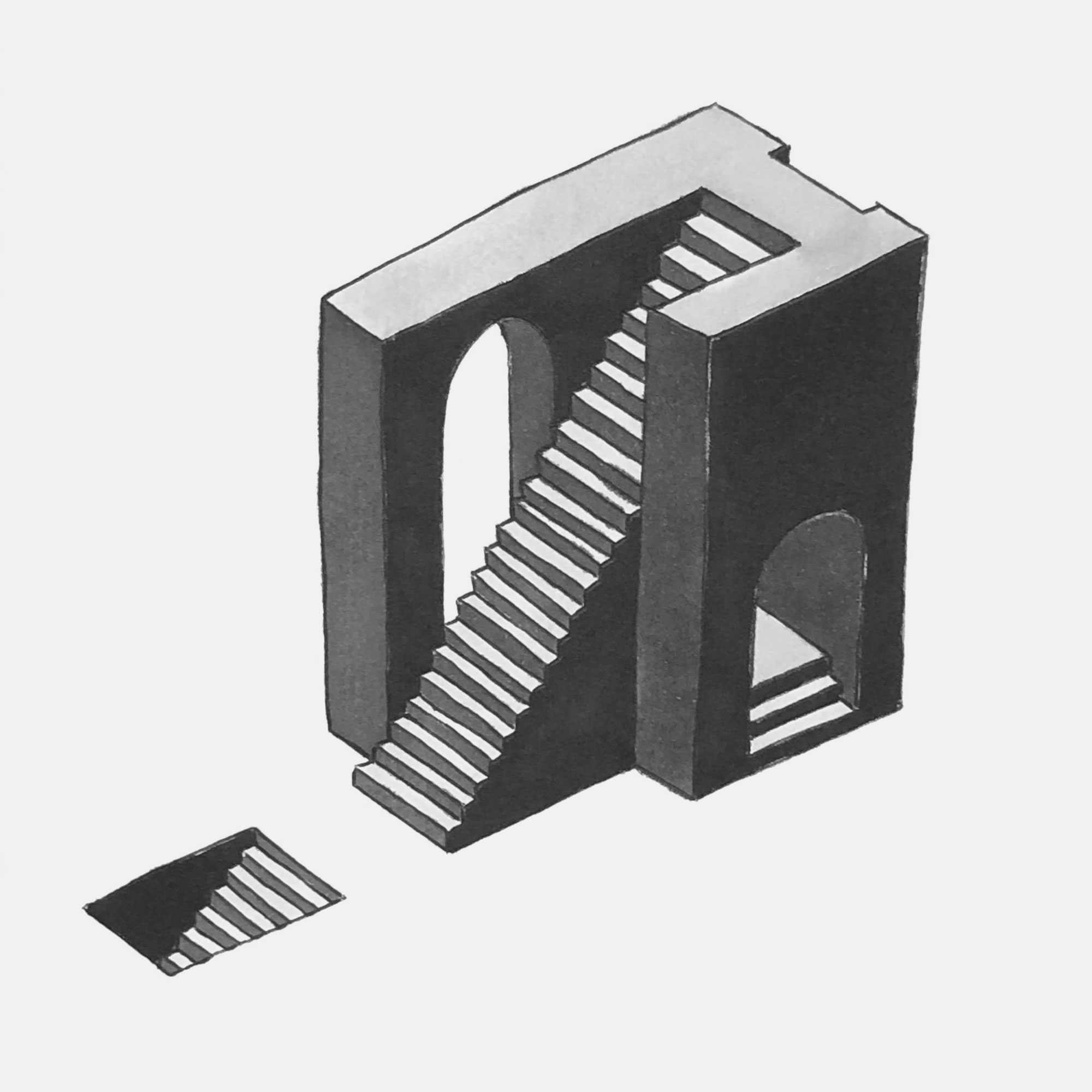 mattia listowski art décoration architecture design dessin réversible encre feutre à alcool bic noir et blanc objet oeuvre édition limitée signée paris bruxelles 2021