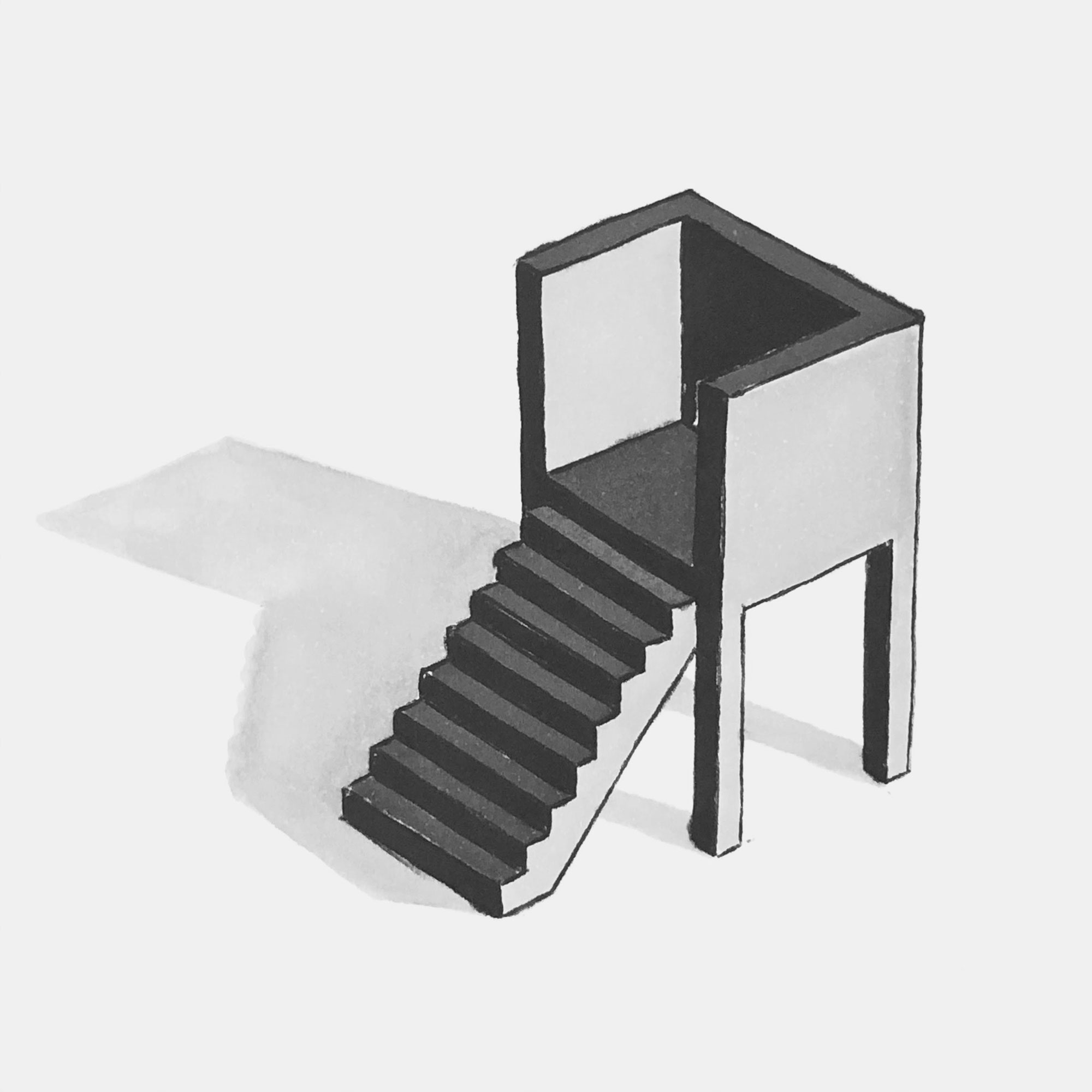 mattia listowski art décoration architecture design dessin réversible encre feutre à alcool bic noir et blanc objet oeuvre édition limitée signée paris bruxelles 2021