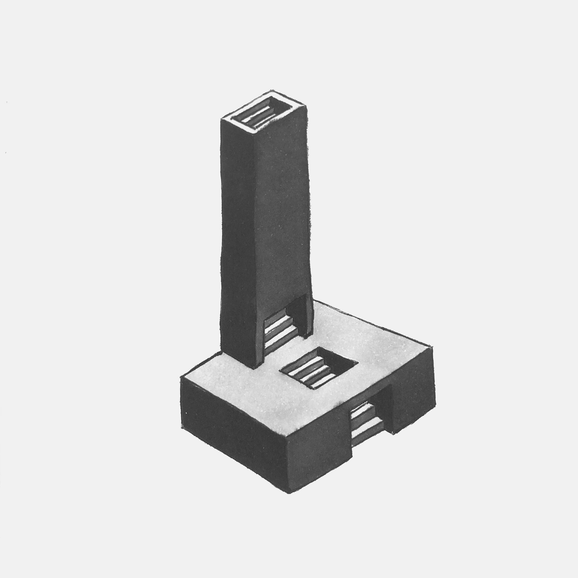 mattia listowski art décoration architecture design dessin réversible encre feutre à alcool bic noir et blanc objet oeuvre édition limitée signée paris bruxelles 2021