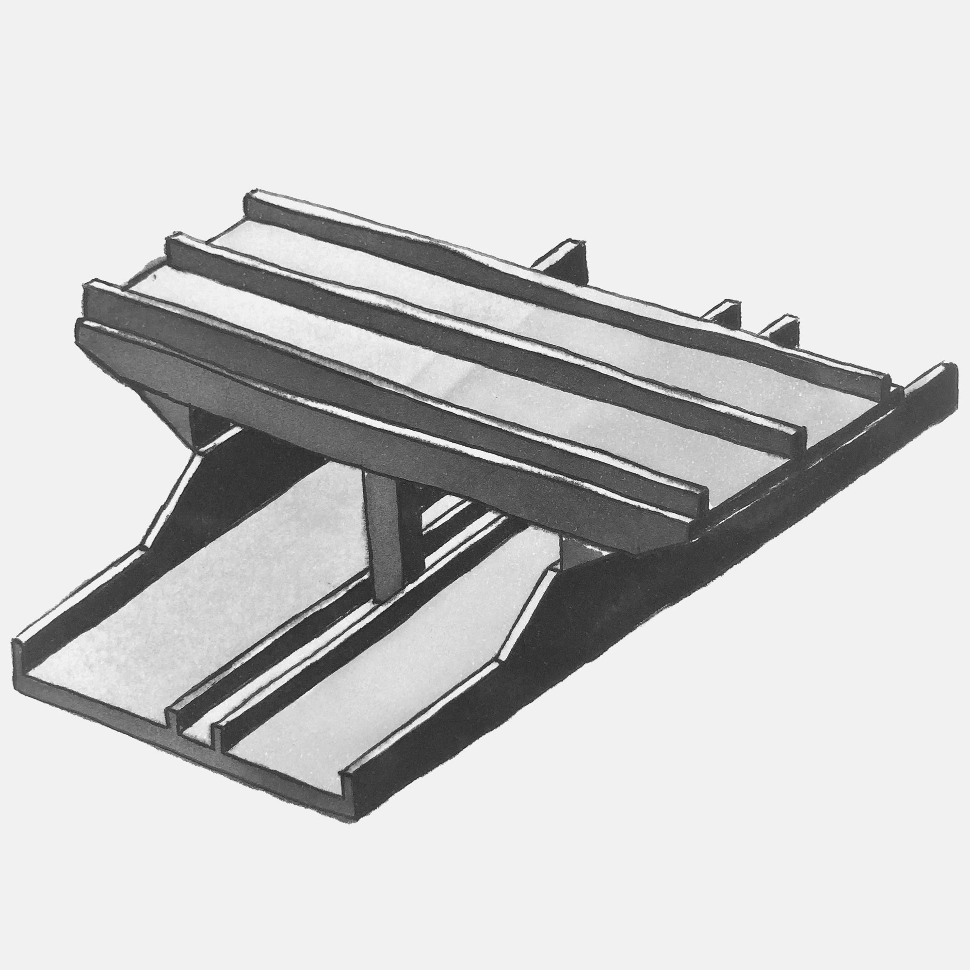 mattia listowski art décoration architecture design dessin réversible encre feutre à alcool bic noir et blanc objet oeuvre édition limitée signée paris bruxelles 2021