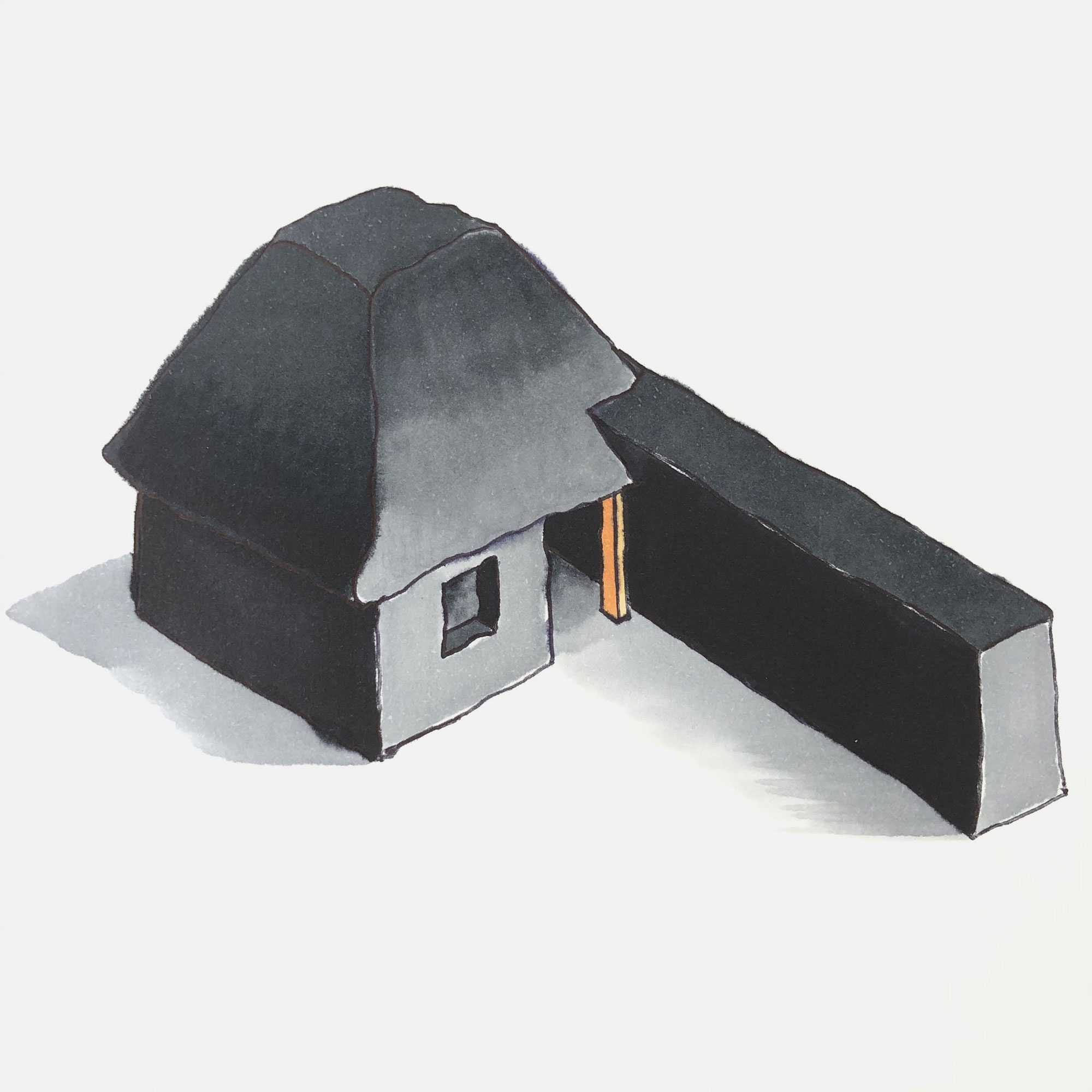 mattia listowski art décoration architecture design dessin réversible encre feutre à alcool bic noir et blanc objet oeuvre édition limitée signée paris bruxelles 2021