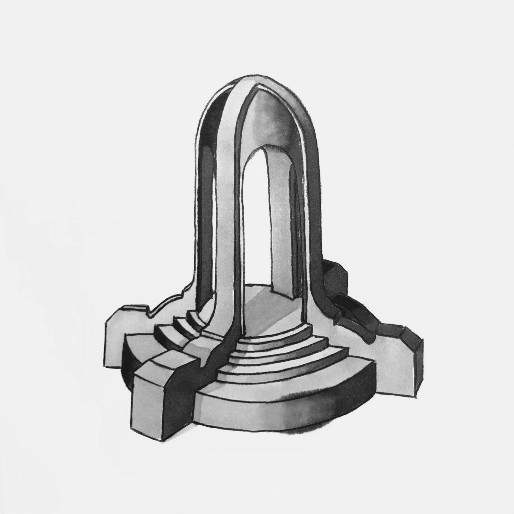 mattia listowski art décoration architecture design dessin réversible encre feutre à alcool bic noir et blanc objet oeuvre édition limitée signée paris bruxelles 2021