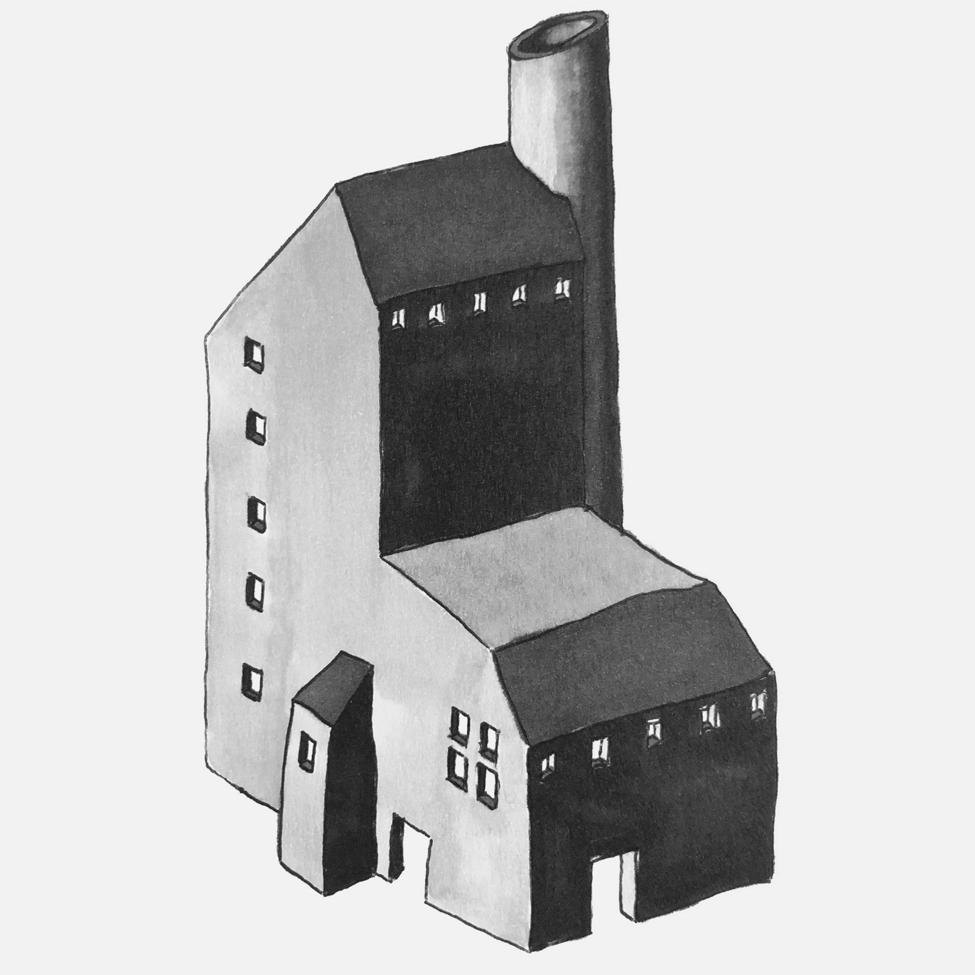 mattia listowski art décoration architecture design dessin réversible encre feutre à alcool bic noir et blanc objet oeuvre édition limitée signée paris bruxelles 2021