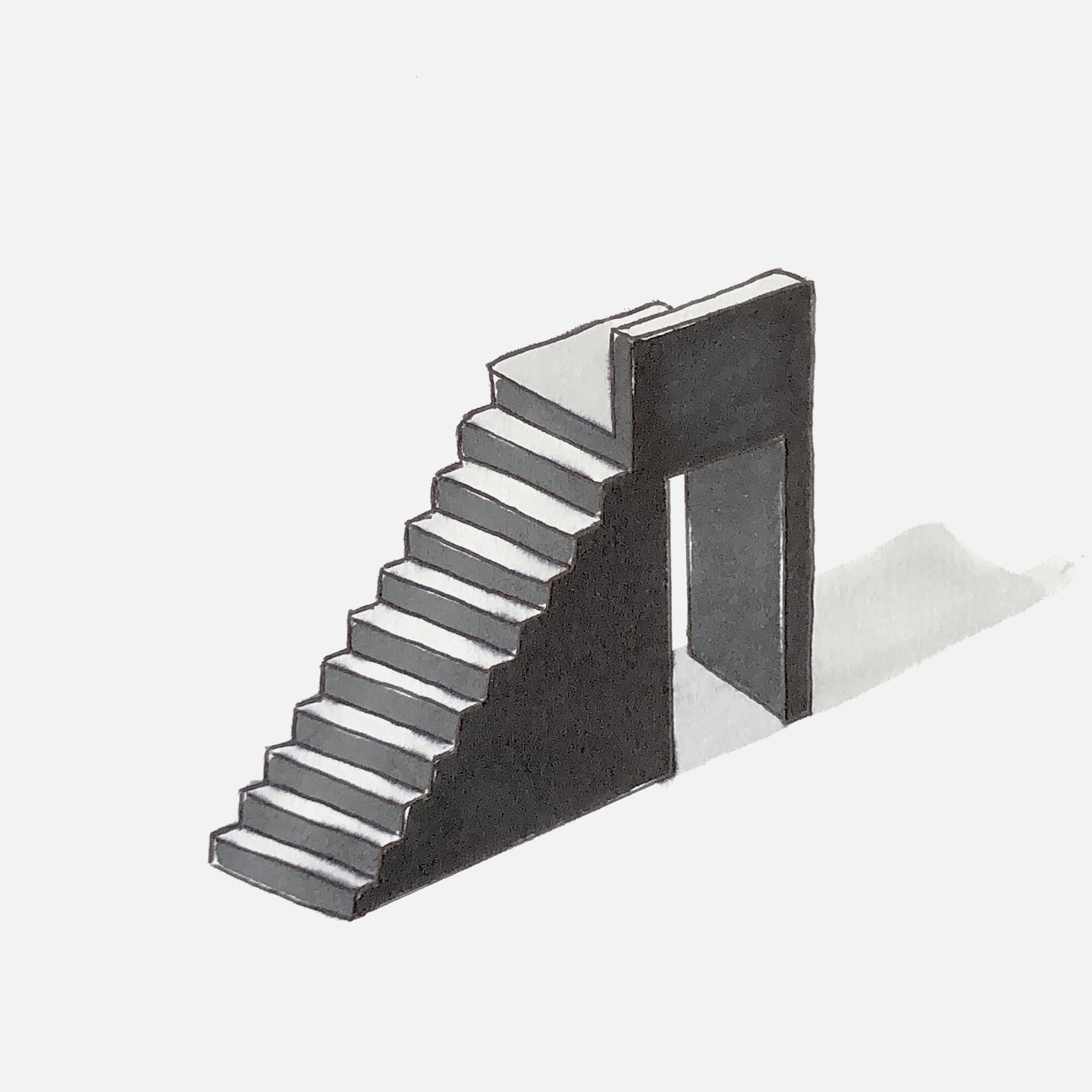 mattia listowski art décoration architecture design dessin réversible encre feutre à alcool bic noir et blanc objet oeuvre édition limitée signée paris bruxelles 2021