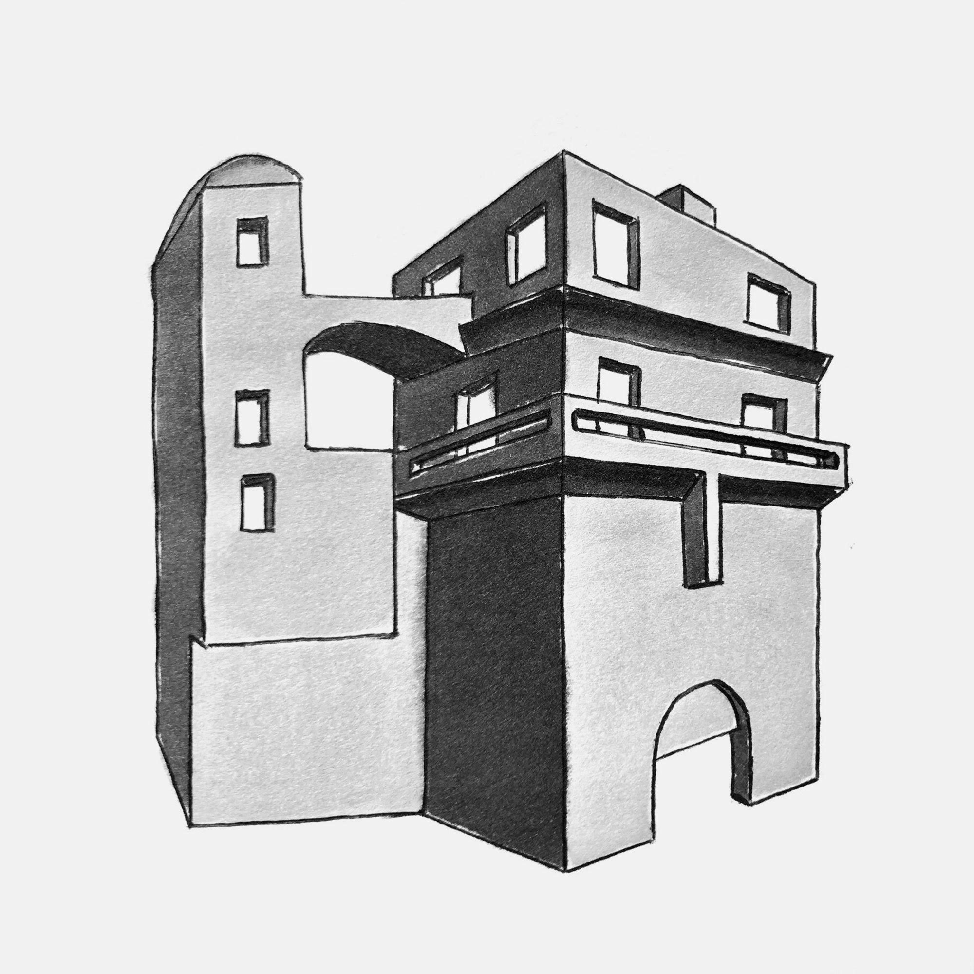 mattia listowski art décoration architecture design dessin réversible encre feutre à alcool bic noir et blanc objet oeuvre édition limitée signée paris bruxelles 2021