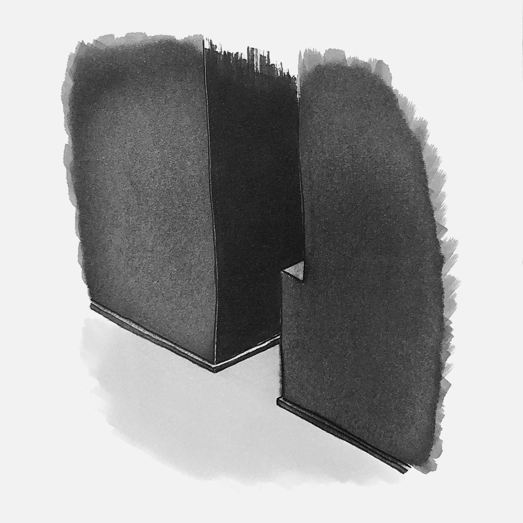 mattia listowski art décoration architecture design dessin réversible encre feutre à alcool bic noir et blanc objet oeuvre édition limitée signée paris bruxelles 2021