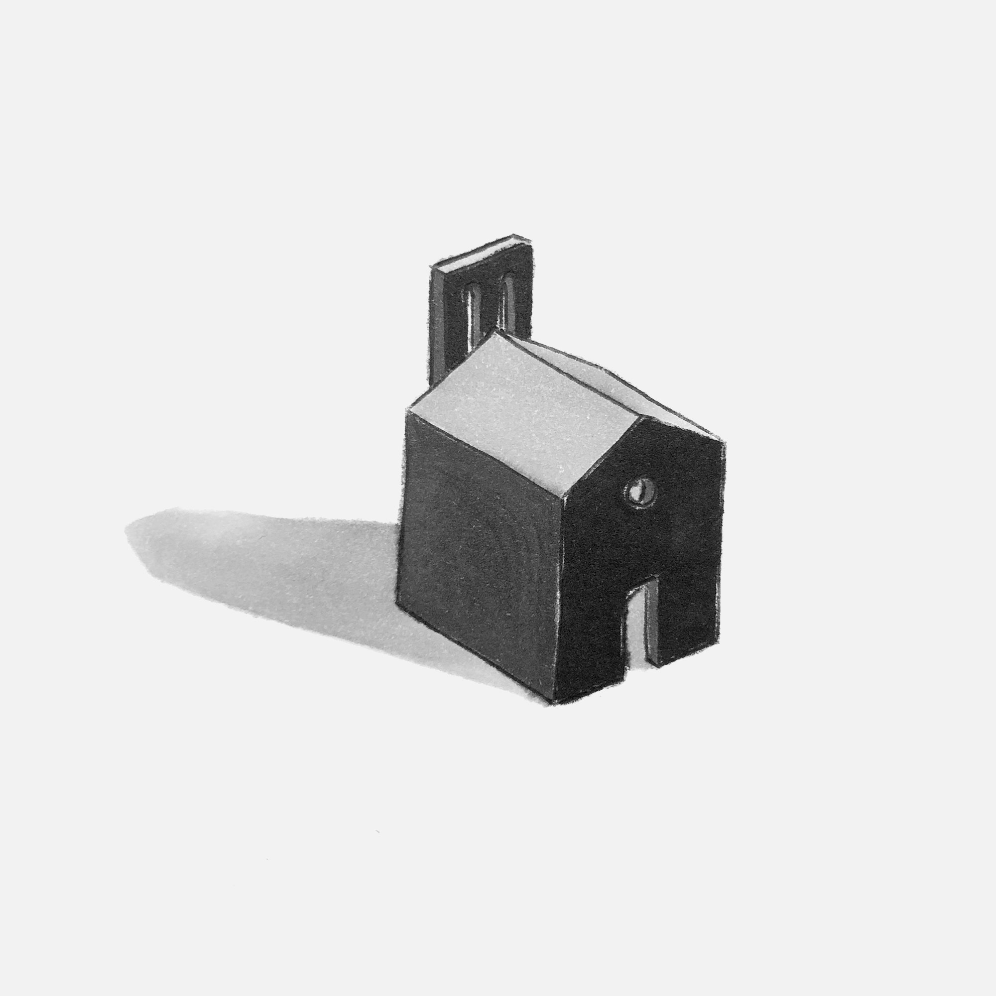 mattia listowski art décoration architecture design dessin réversible encre feutre à alcool bic noir et blanc objet oeuvre édition limitée signée paris bruxelles 2021